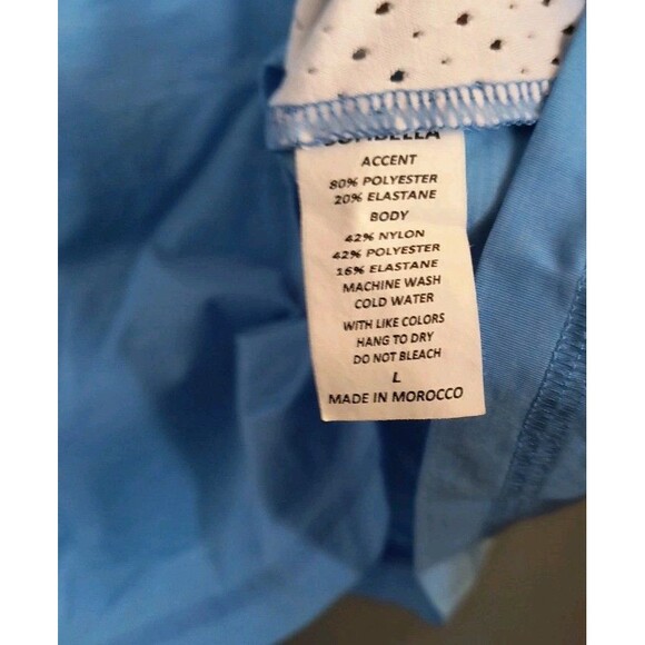 SOFIBELLA Women's Large 3 Piece Tennis/Activewear Shirt, Tank & Skort Set Blue - Picture 5 of 13